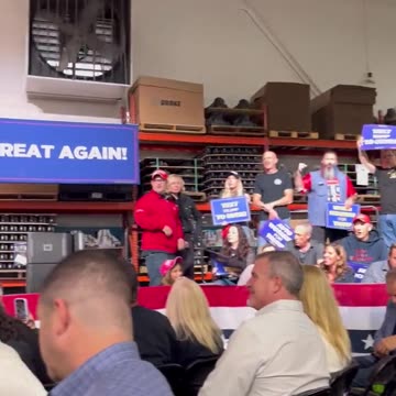 Trump has Just landed in Michigan, and the UAW Crowd is Ready to welcome him