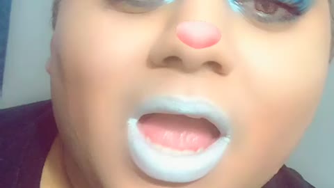 Blue inspired makeup look