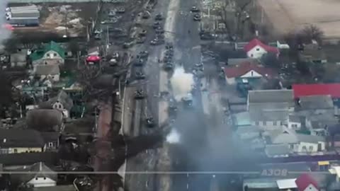 Ukraine Invasion: Russian convoy got smashed & ran at eastern entrance of Kyiv