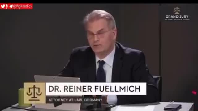 Deleted from Twitter Nuremberg 2.0 opening statement by world renown lawyer Reiner Fuellmich