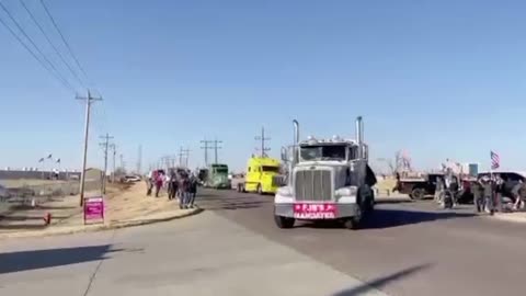 Truckers US Convoy Elk City Oklahoma February 26, 2022