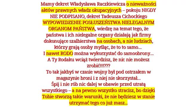 Polacy. Przejmujemy stery. Rodaków RODOobrona cz.3