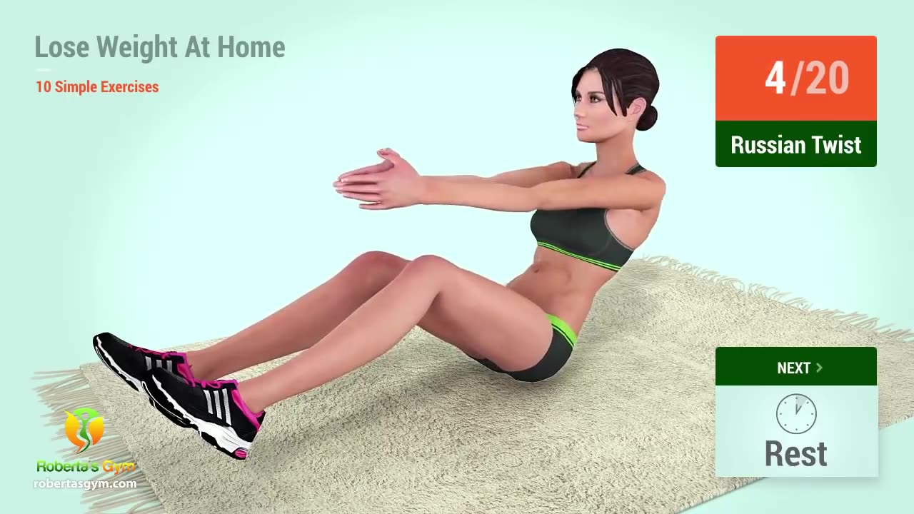 10 simple excercise to lose weight at home