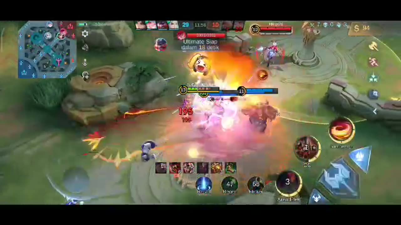 Land Down : Fire ,, fire,,Random Battle Mobile Legends part 2