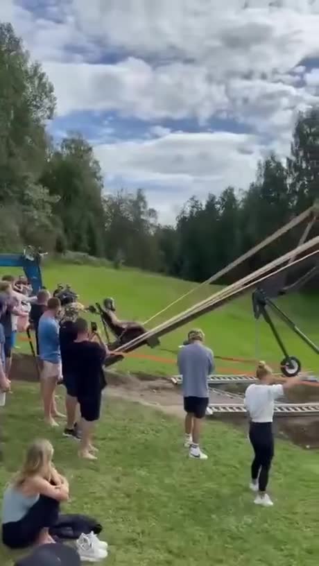 Don't try this you may have injury awesome adventure makes me Lough , fear