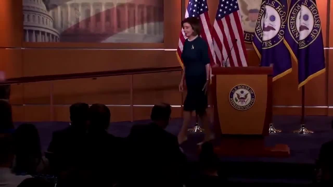 Pelosi Awkwardly Walks Away In Middle of Questioning