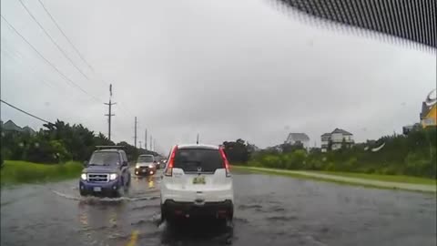 Rain At Avon, NC (OBX) 07-2018 Part II Dash Cam