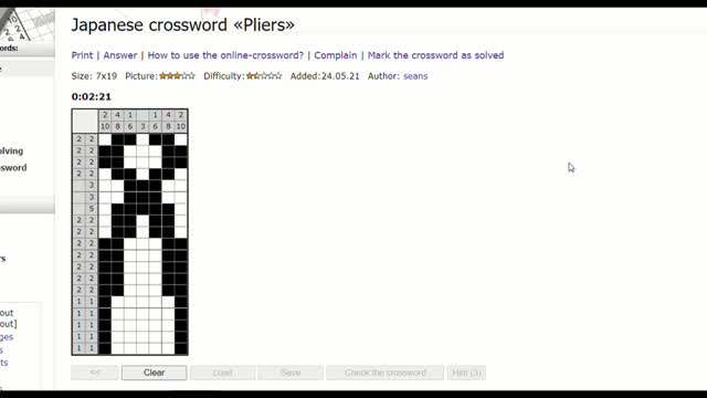 Nonograms - Pliers