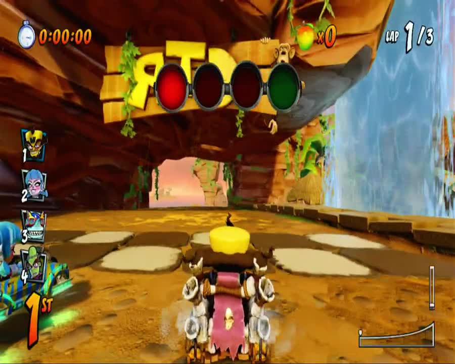 Crash Team Racing Nitro Fueled - Crash Cove Mirror Mode Gameplay