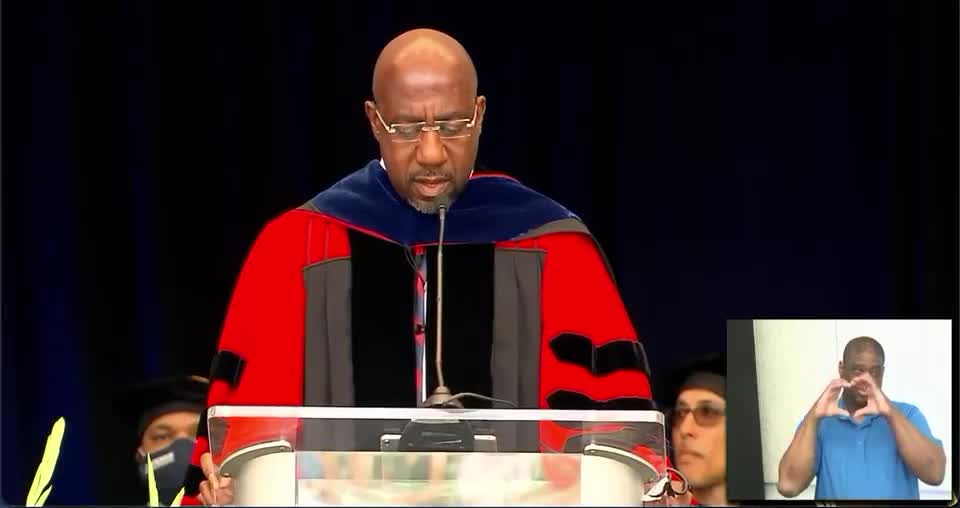 Sen. Raphael Warnock Says Graduates Need To Guide Country 'Out Of COVID-1619'