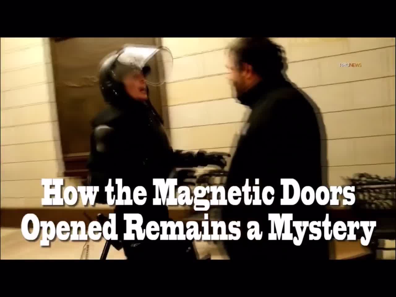 Inside the capitol door on January 6