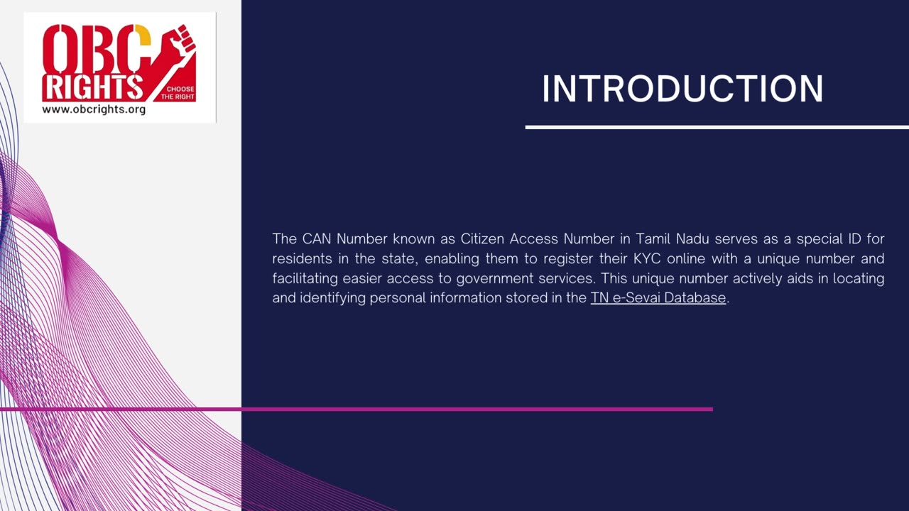 CAN Number registration process in E-savai portal tamilnadu