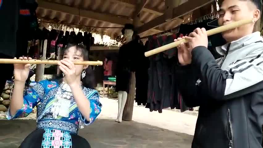 playing flute