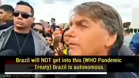Brazil will not give up sovereignty to the WHO.
