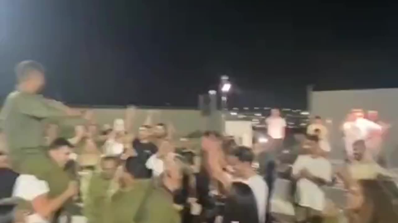 A wedding party at an Israeli military base