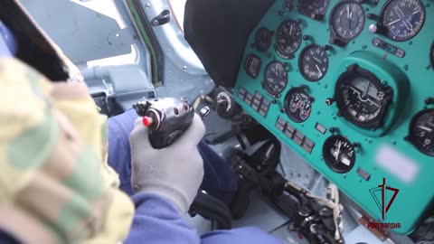 Mi-8MTV-2 doing rocket runs