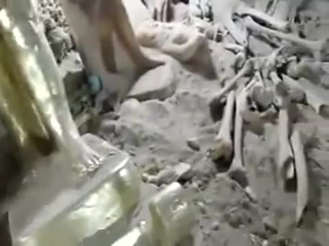 A cave containing huge amounts of gold and antiquities was found