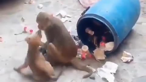 Cat funny monkey best video