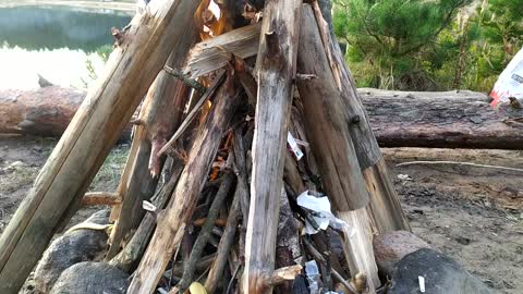 Bonfire on the beach