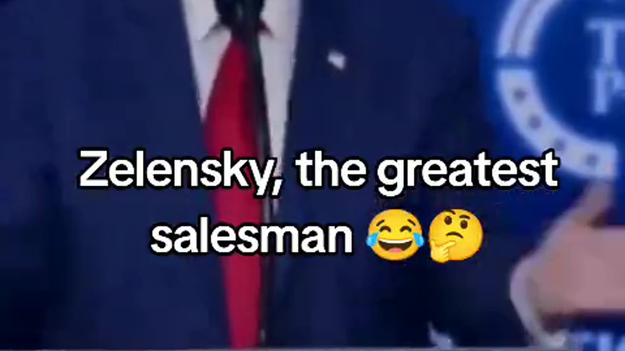 Zelensky is the greatest salesman 😂