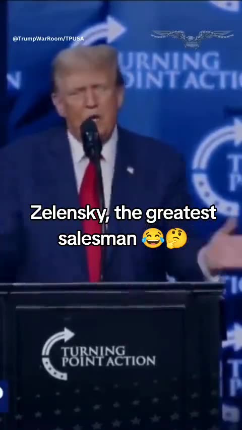 Zelensky is the greatest salesman 😂
