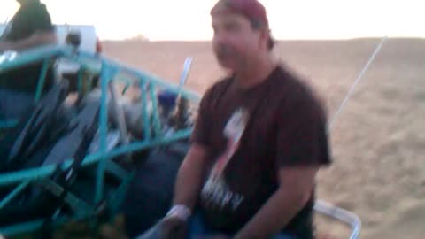 Nobody will race Super Dave on the Ninja Banshee and he is Grumpy
