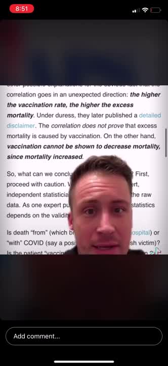 vaccinated dying faster