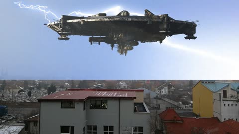 District 9 Spaceship sighting on Romania Sky