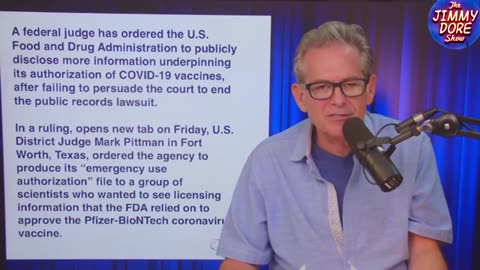 JUDGE FORCES FDA TO RELEASE ALL PFIZER VAXX DATA! (The Jimmy Dore Show | 2024-12-12)