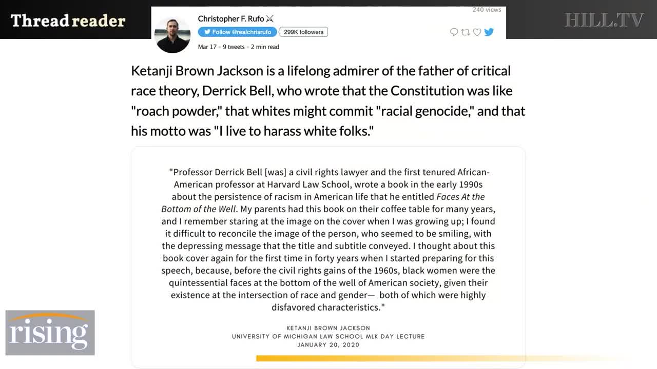 Ketanji Brown Jackson DENIES Critical Race Theory Influence, Ted Cruz Brought Receipts: Robby Soave