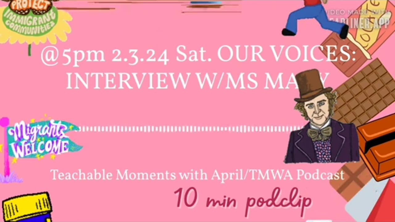 @5pm 2.3.24 /10 min podclip TMWA Podcast OUR VOICES INTERVIEW WITH MS MARY