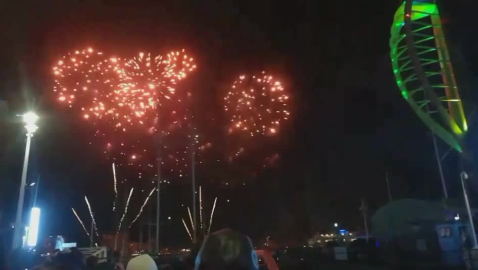 Celebratory Fireworks #Incredible scene