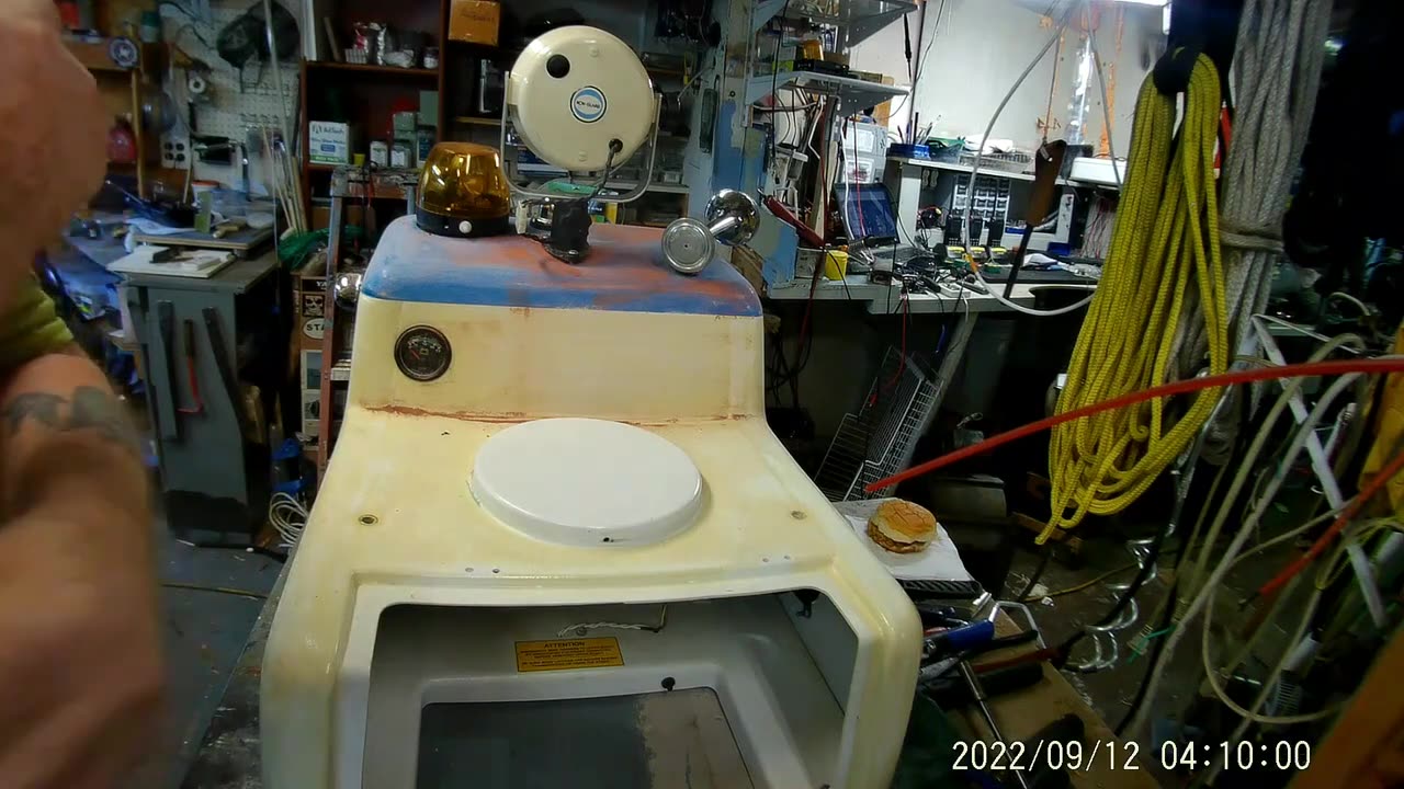 Coastie, Working on a Coast Guard Remote / Robot Tug Boat.