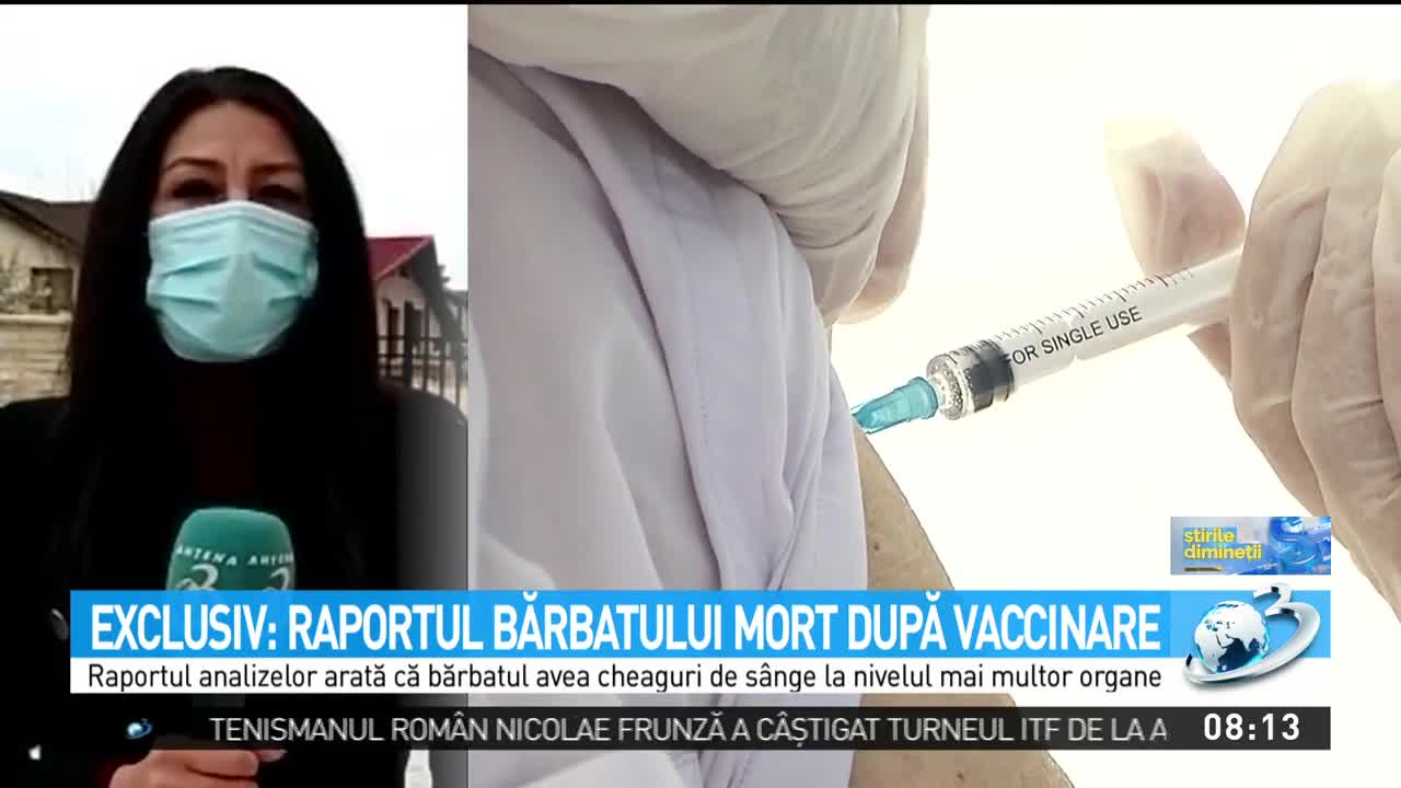 Analizele bărbatului de 47 ani, mort la o zi după vaccinarea cu AstraZeneca