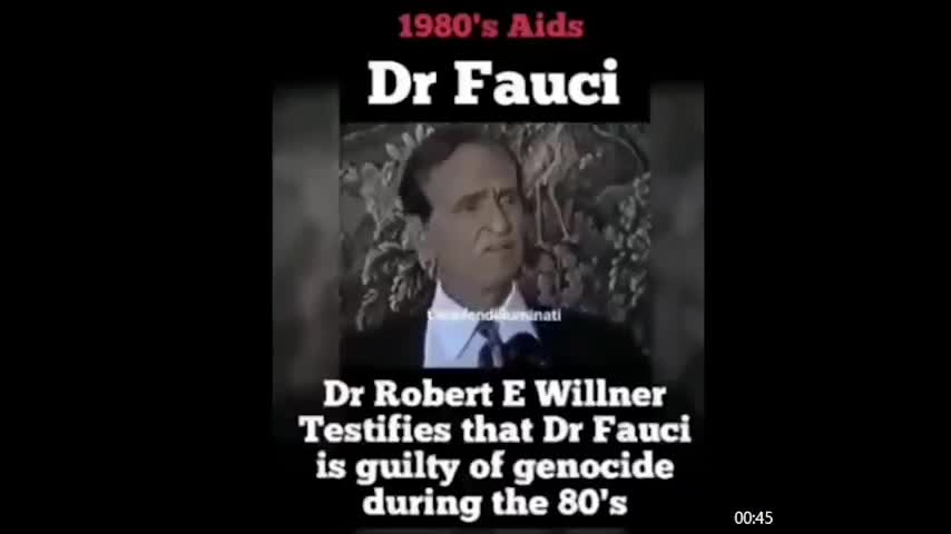 WHY IS FAUCI STILL WALKING AROUND FREE? - FAUCI CALLED OUT IN THE 1980'S