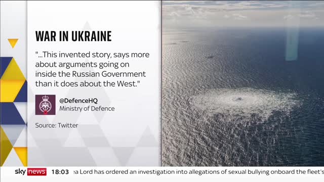 Nord Stream: UK hits back at Russia over 'false claims'