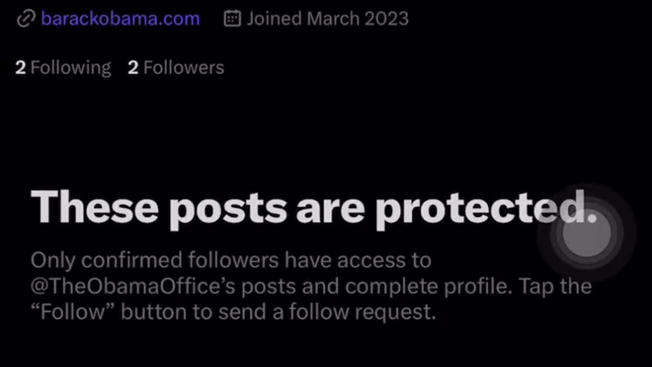 ‼️🚨 BREAKING Why is official account of Barack and Michelle Obama locked.