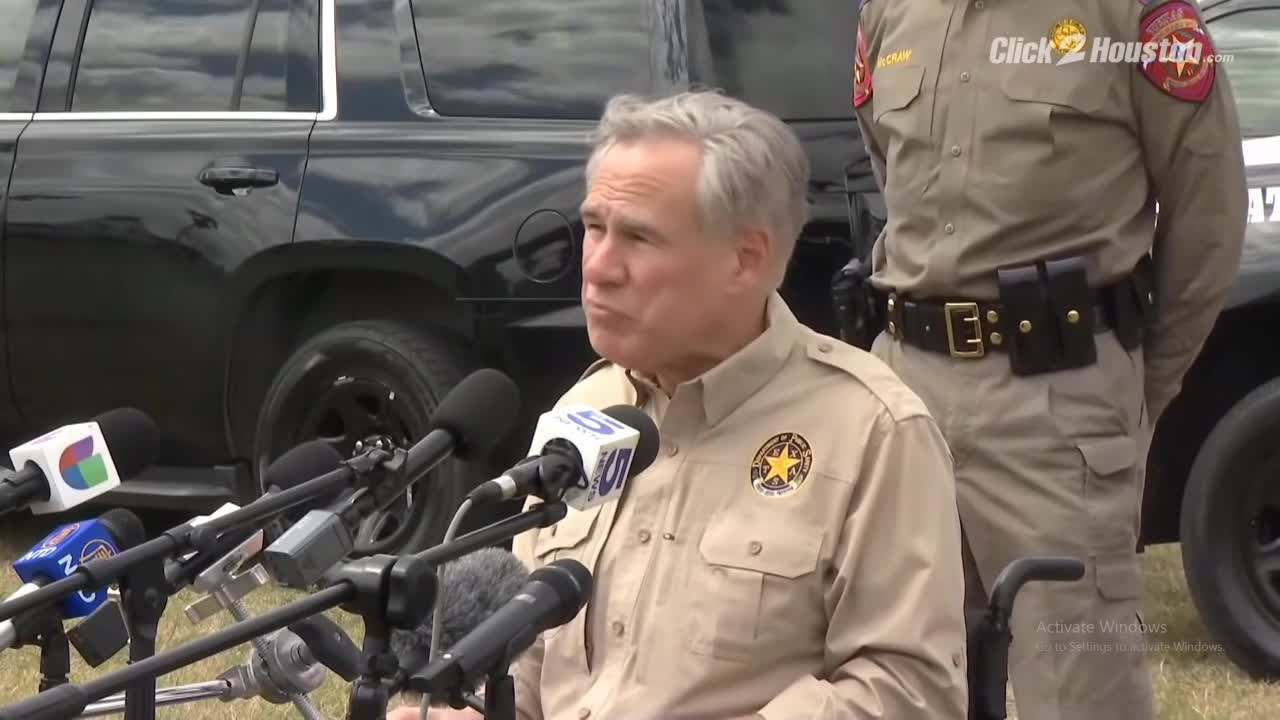 Gov. Abbott discusses border security, because Creepy sleepy joe is doing nothing