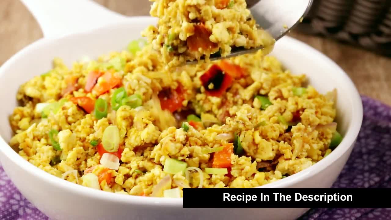 Keto Recipes - Curried Tofu Scramble