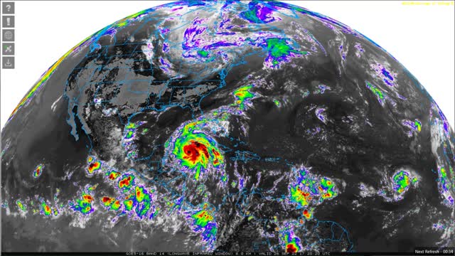 Hurricane Ian - IR Satellite Loop 09/26/22