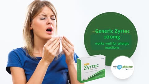 Generic Zyrtec 100mg works well for allergic reactions