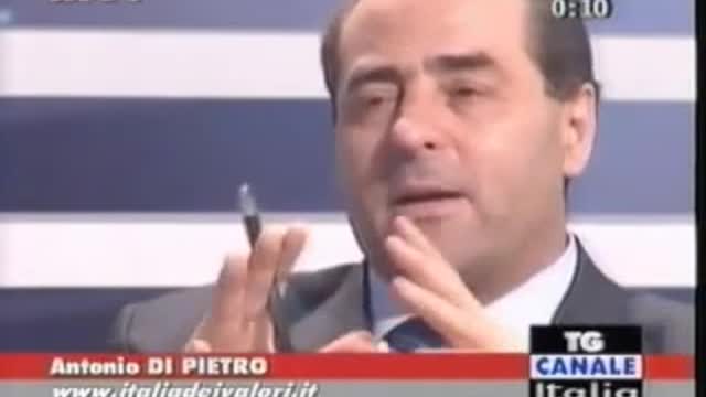 Di Pietro sul crimine della moneta debito