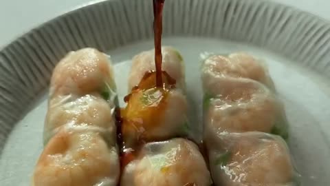 Steamed Prawn Rice Rolls (aka prawn cheung fun)