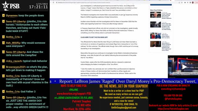 2022-04-15 17:00 EDT - Freedom Rings: with Pamphlet Anon