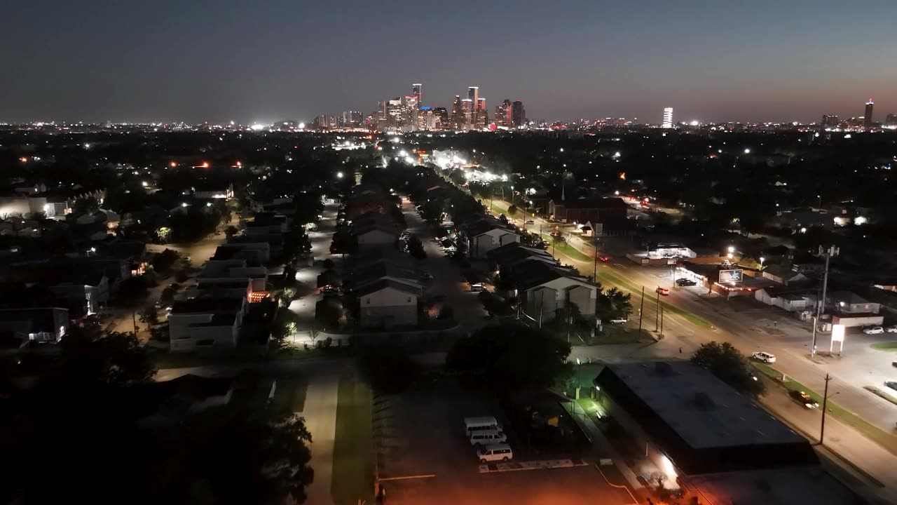 Sunset Cinematic Drone Video In Houston #drone