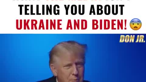 Trump: What The Media Is NOT Telling You About Ukraine and Biden!
