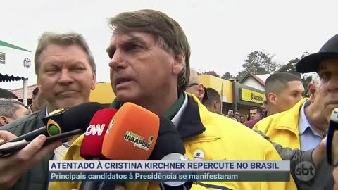 Presidenciáveis se manifestam sobre atentado contra Cristina Kirchner | SBT Brasil (02/09/22)