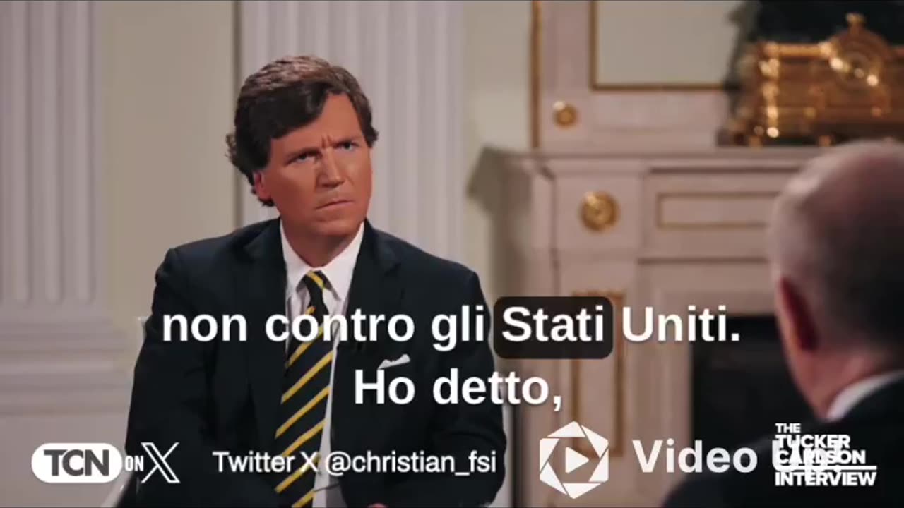 L’intervista di Tucker Carlson con sottotitoli in italiano.