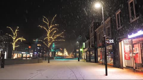 snowy street