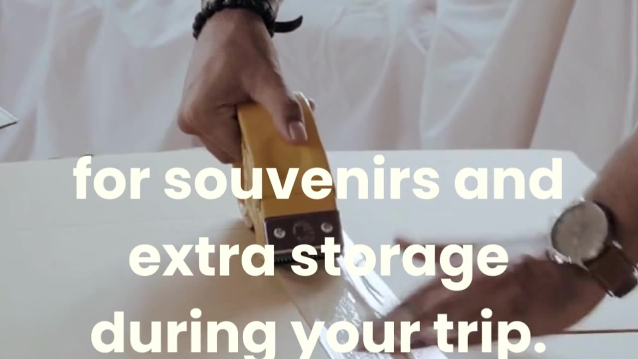 Be prepared for additional items on the way back. #TravelExtras #Storage